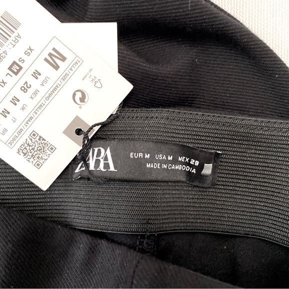 ❌SOLD❌ 🆕 ZARA BLACK HIGH-RISE LEGGING MEDIUM NWT - Picture 2 of 5